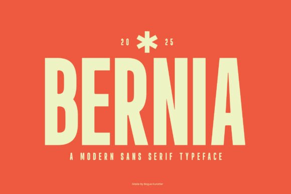 Bernia: The Modern Sans Serif Font That Elevates Campaign Design