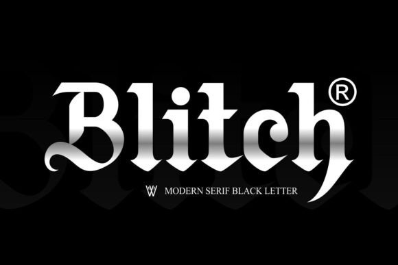 Blitch Modern Blackletter Font for Web Design