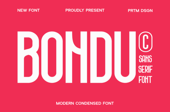 Bondu: A Bold Sans Serif Font for Modern Branding