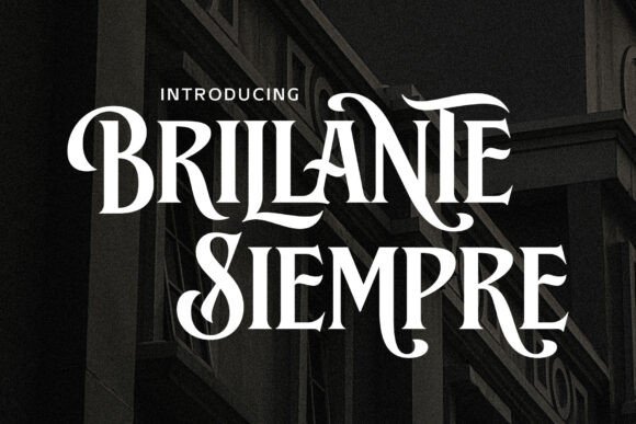 Brillante Siempre Serif Font for Web Design