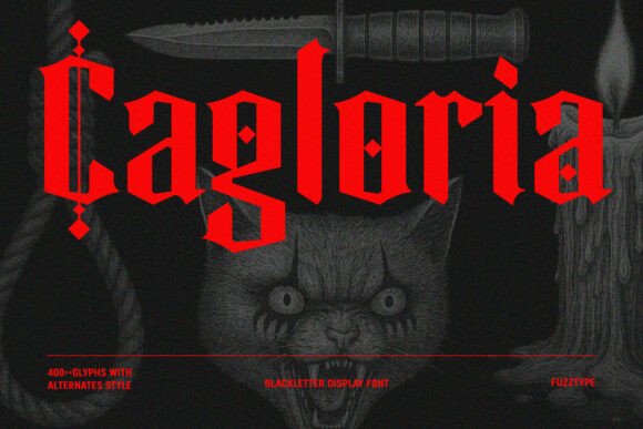 Designing with Cagloria: A Bold Blackletter Font for Brand Identity