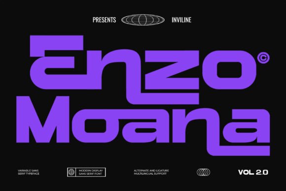 Enzo Moana: A Bold Typeface for Handmade Creations