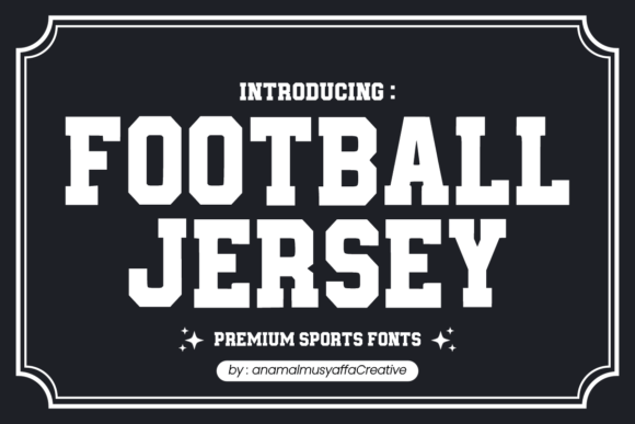 Football Jersey Font for High-Visibility Campaigns
