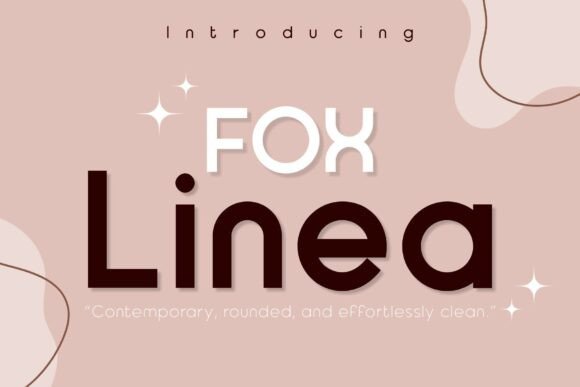 Fox Linea: A Modern Sans Serif Font for Craft Creations