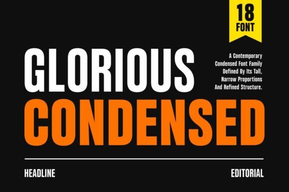 Glorious Condensed for a Polished Brand Look