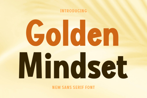 Golden Mindset: A Modern Sans Serif Font for Editorial Clarity