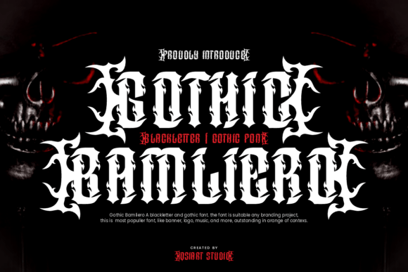 Gothic Bamliero: A Bold Font for Branding with Edge