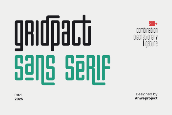 Gridpact: A Modern Sans Serif Font for Polished Branding