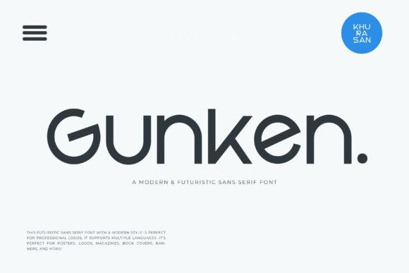 Gunken: A Sleek Sans Serif Font for Modern Web Design