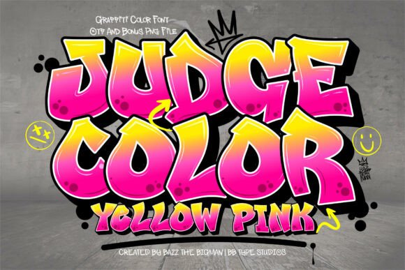 Judge Color Yellow Pink: A Vibrant Font for Bold Branding