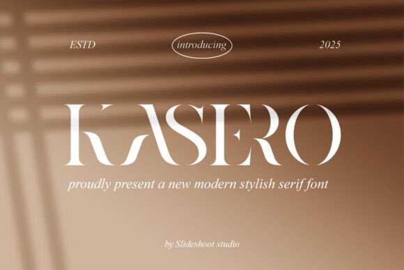 Kasero Stencil Serif for Modern Editorial Design