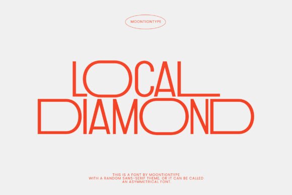 Local Diamond Font for Handmade and Commercial Projects