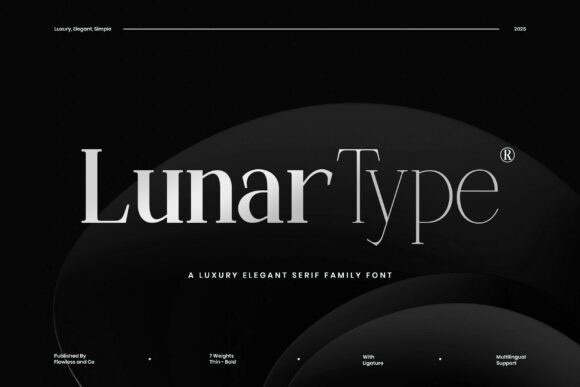Lunartype: A Refined Serif Font for Modern Editorial Design