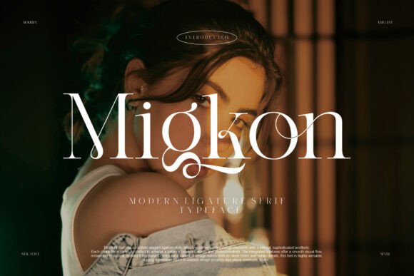 Migkon Serif Font for Handmade Creations