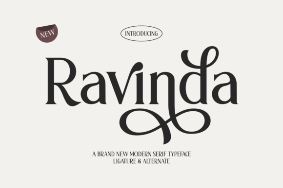 Ravinda: A Modern Serif Font for Polished Branding