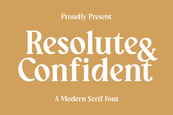 Resolute and Confident Serif Font for Craft Projects