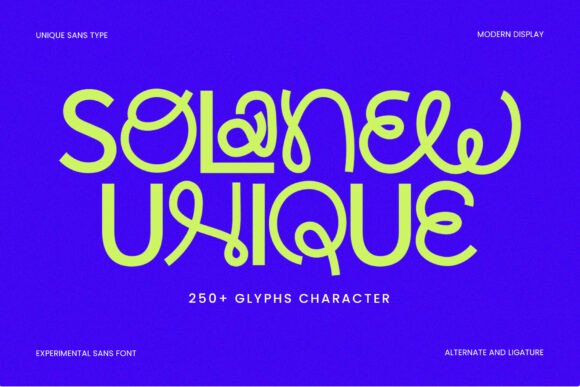 Solanew Font for Modern Branding
