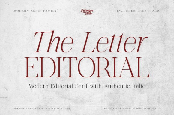 The Letter Editorial: A Serif Font That Elevates Handmade Creations
